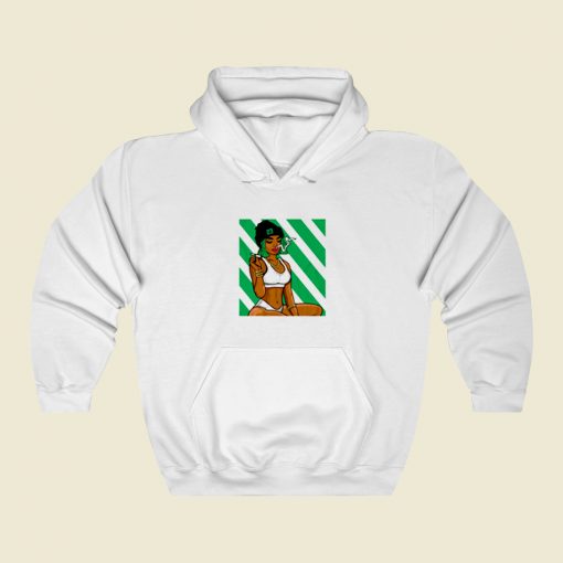 Stoner Girl Unisex Street Hoodie Style