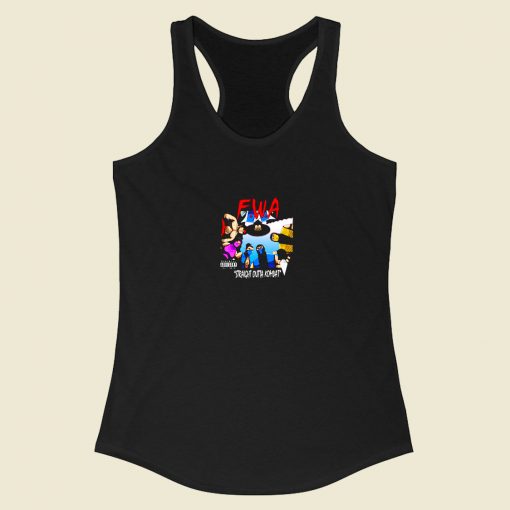 Straight Outta Kombat Game Racerback Tank Top Style