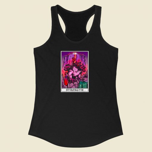 Strength Tarot Card Halloween Racerback Tank Top Style