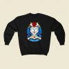 Sugar Skull Dia De Muertos 80s Fashionable Sweatshirt