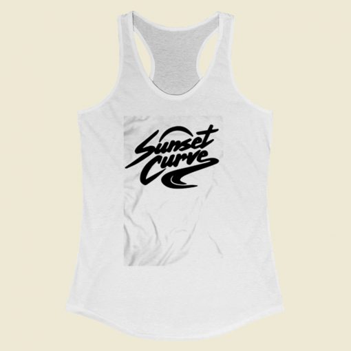 Sunset Curve Women Racerback Tank Top