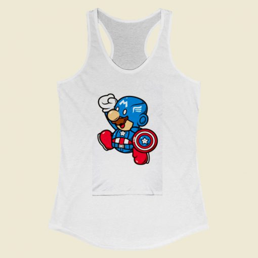 Super Jump Cap Women Racerback Tank Top