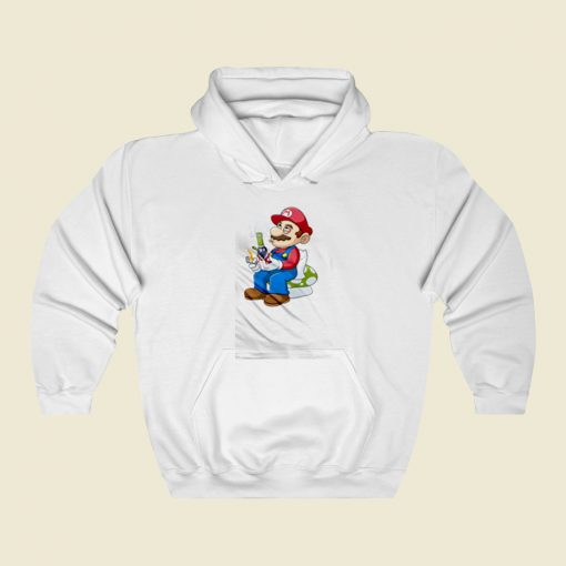 Super Mario Smoking Street Hoodie Style