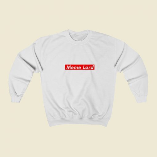 Supreme Meme Lord Parody Christmas Sweatshirt Style