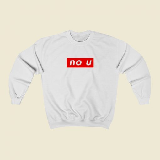 Supreme No U Meme Christmas Sweatshirt Style