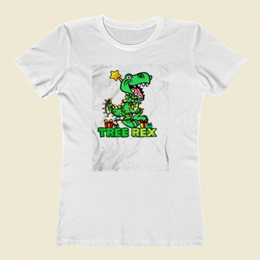 T Rex Christmas Xmas Women T Shirt Style