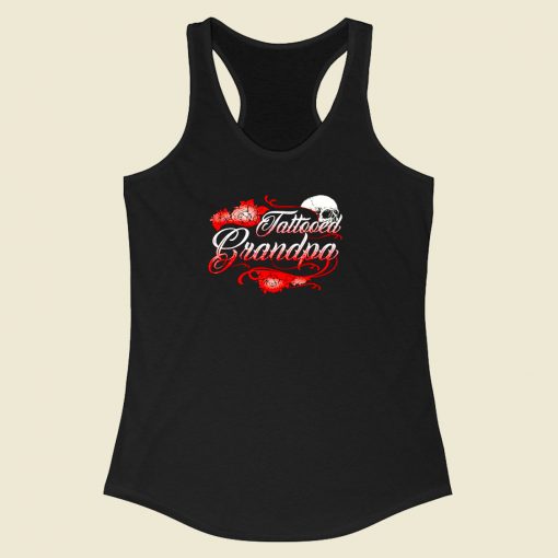 Tattoo Grandpa Racerback Tank Top Style