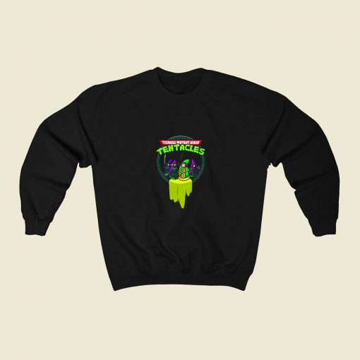 Teenage Mutant Ninja Tentacles 80s Fashionable Sweatshirt