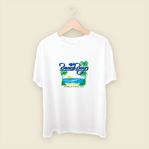 The Beach Boys World Tour 1988 Men T Shirt Style