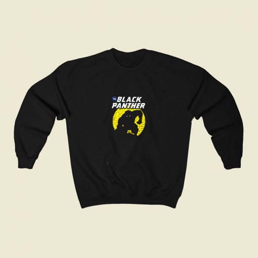 The Black Panther Spotlight Traditional 80s Fashionable Sweatshirt