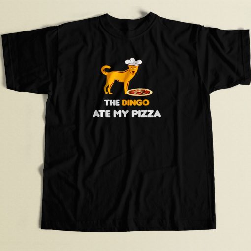 The Dingo Ate My Pizza 80s Men T Shirt