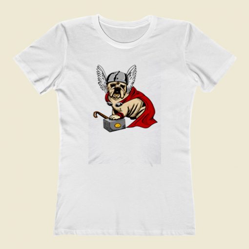 The Mighty Bulldog Thor Women T Shirt Style