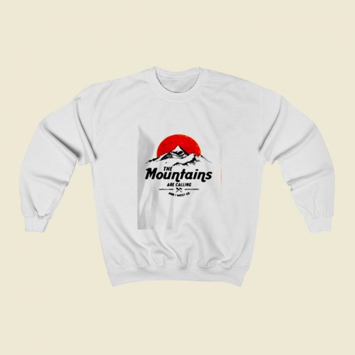 The Mountains Are Calling Christmas Sweatshirt Style