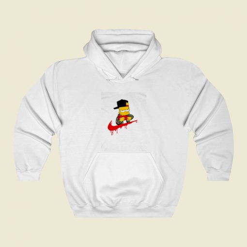 The Simpsons Bart Jordan Swoosh Street Hoodie Style