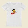 The Simpsons Bart Jordan Swoosh Women T Shirt Style