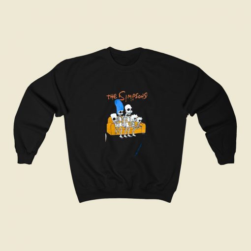 The Simpsons Halloween 80s Fashionable Sweatshirt