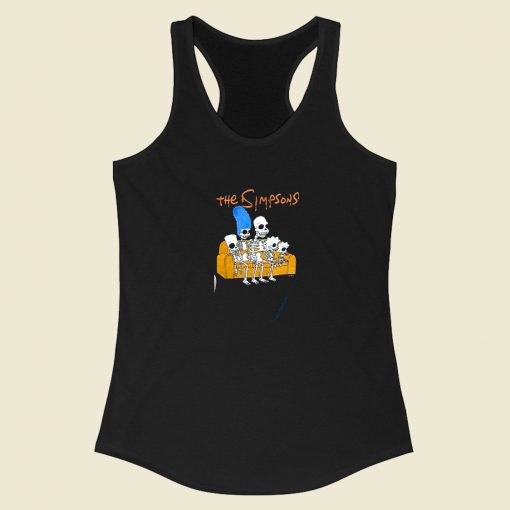 The Simpsons Halloween Racerback Tank Top Style