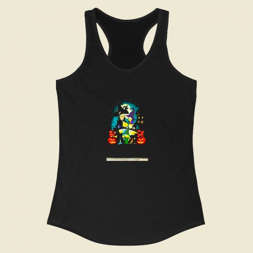 The Simpsons Joining Halloween Racerback Tank Top Style