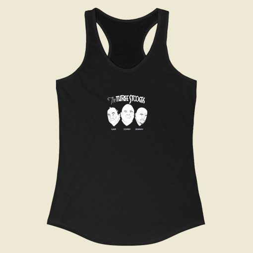 The Three Stooges Gar Jimmy Johnny Racerback Tank Top Style