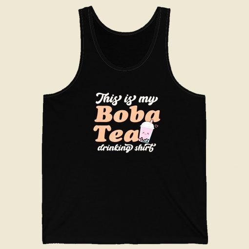 This Is My Boba Tea Drinking Men Tank Top