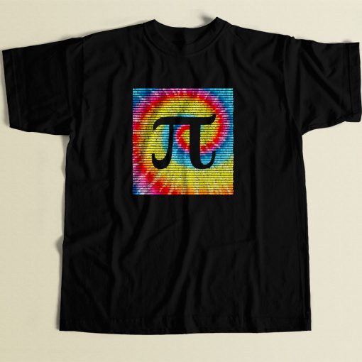 Tie Dye Pi Day 80s Men T Shirt