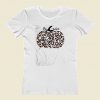 Trendy Leopard Pumpkin Women T Shirt Style