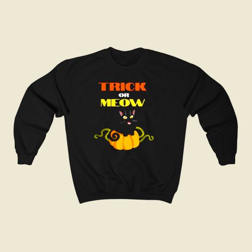 Trick Or Treat 80s Fashionable Sweatshirt