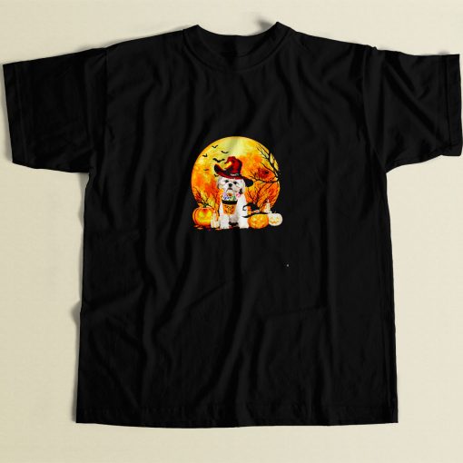 Trick Or Treat Shih Tzu Witch 80s Men T Shirt