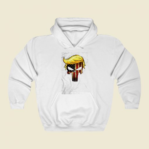 Trump Hair Skull Street Hoodie Style