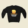 Trumpkin Halloween 80s Fashionable Sweatshirt