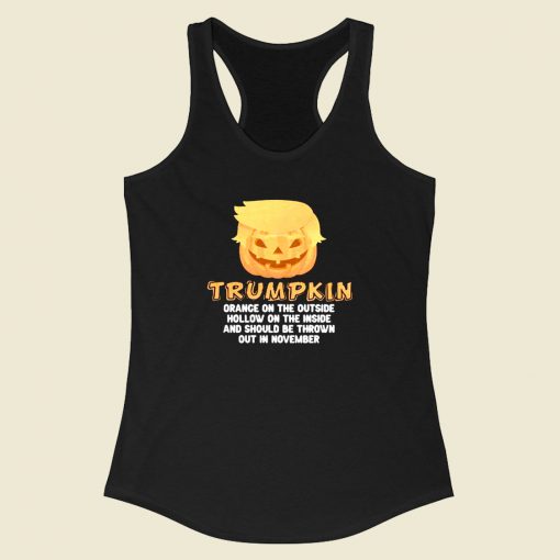 Trumpkin Halloween Racerback Tank Top Style