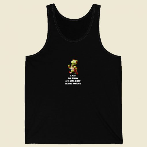 Turtle I Am So Slow My Shadow Men Tank Top