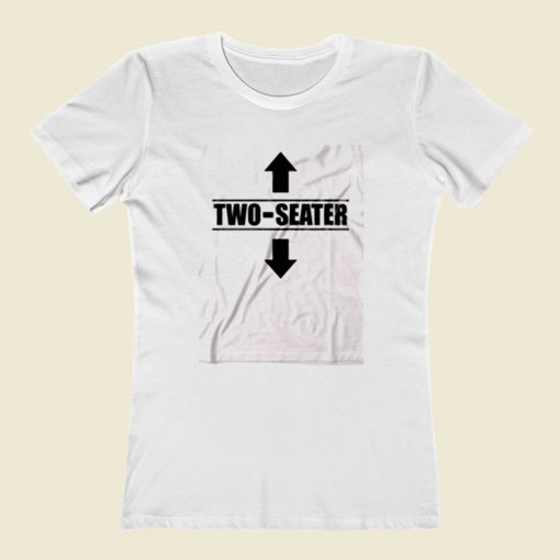 Two Seater Funny Women T Shirt Style