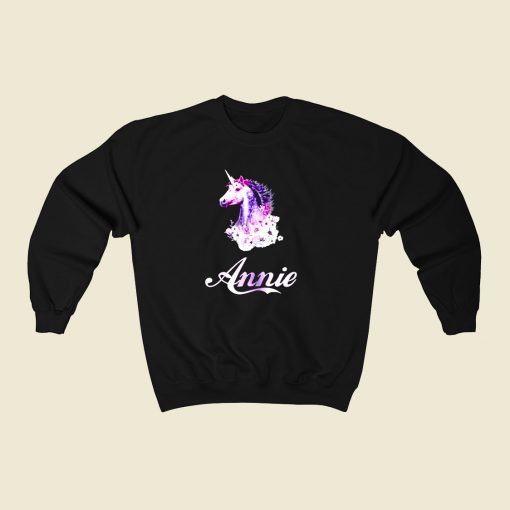 Unicorn Name Annie 80s Fashionable Sweatshirt