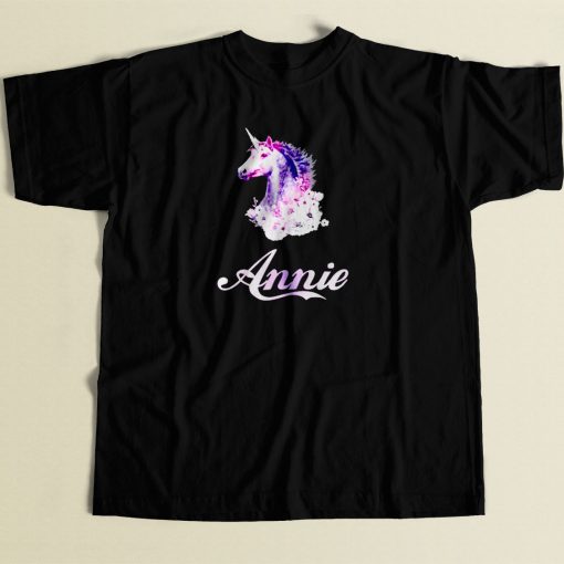 Unicorn Name Annie 80s Men T Shirt