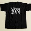 Vintage 1974 80s Men T Shirt