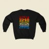 Vintage 72 Years Old July 1948 80s Fashionable Sweatshirt