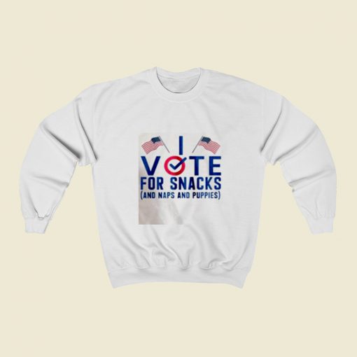 Vote For Snacks Christmas Sweatshirt Style