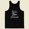 Wife Mom Survivor Men Tank Top