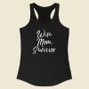 Wife Mom Survivor Racerback Tank Top Style