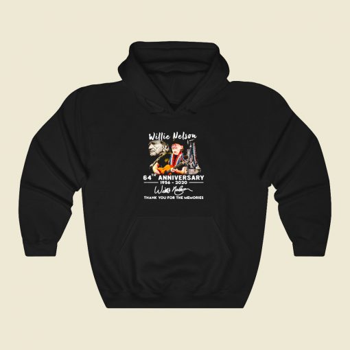 Willie Nelson 64th Anniversary 80s Hoodie Fashion