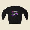 Witch Way To The Wine 80s Fashionable Sweatshirt