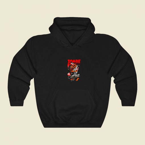 Zombie Coffee 80s Hoodie Fashion