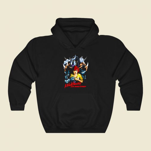 A Nightmare On Shred Street Funny Graphic Hoodie