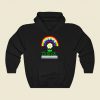 Alive To Thrive Rainbow Flower Funny Graphic Hoodie