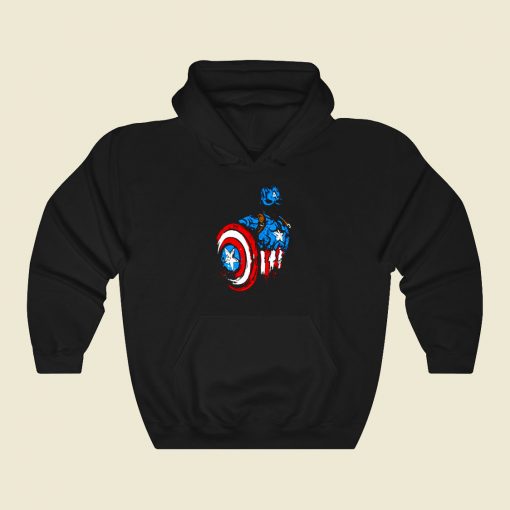 American Warrior Funny Graphic Hoodie