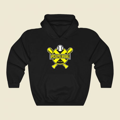 Apocalypse Baseball Funny Graphic Hoodie