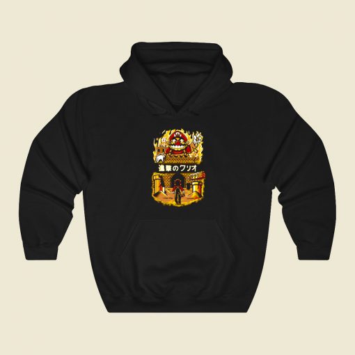 Attack On Wario Funny Graphic Hoodie