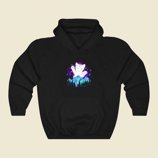 Aurora Meowealis Funny Graphic Hoodie