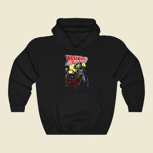 Bat To The Future Funny Graphic Hoodie